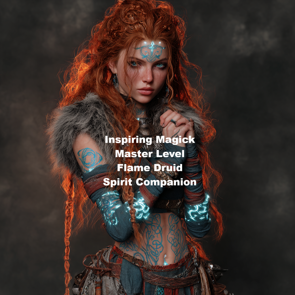 Master Level Flame Druid Spirit Companion Custom Conjuring