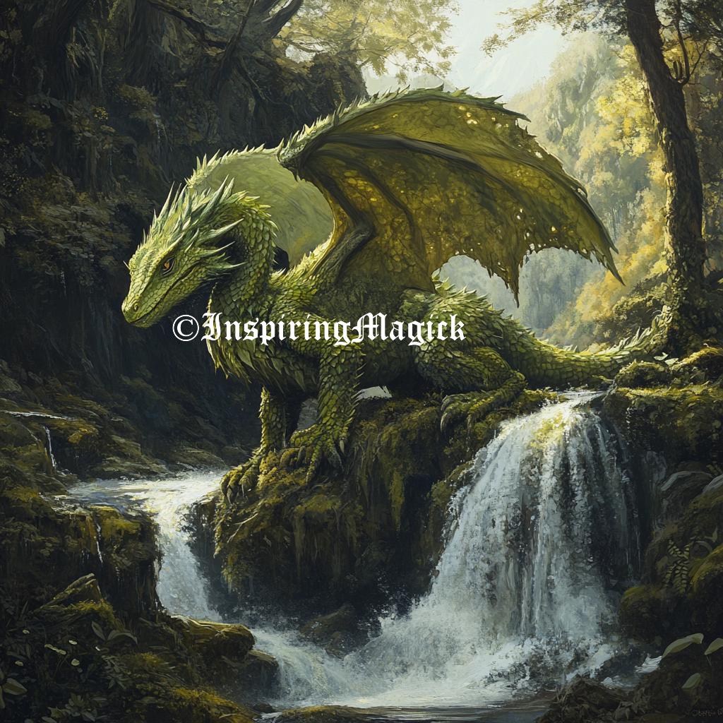 Moss Dragon Spirit Companion | Custom Conjuring and Remote Binding
