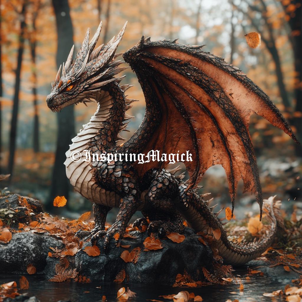 Autumn Dragon Spirit. Treasure Seeking. Peace. Love. Magick. Wisdom. Custom Conjuring. Remote Binding