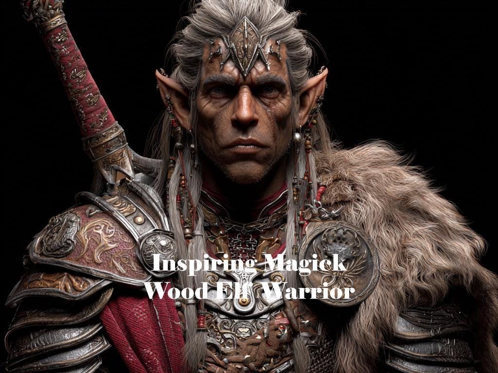 Male Wood Elf Spirit Companion | Best Fit Conjuring