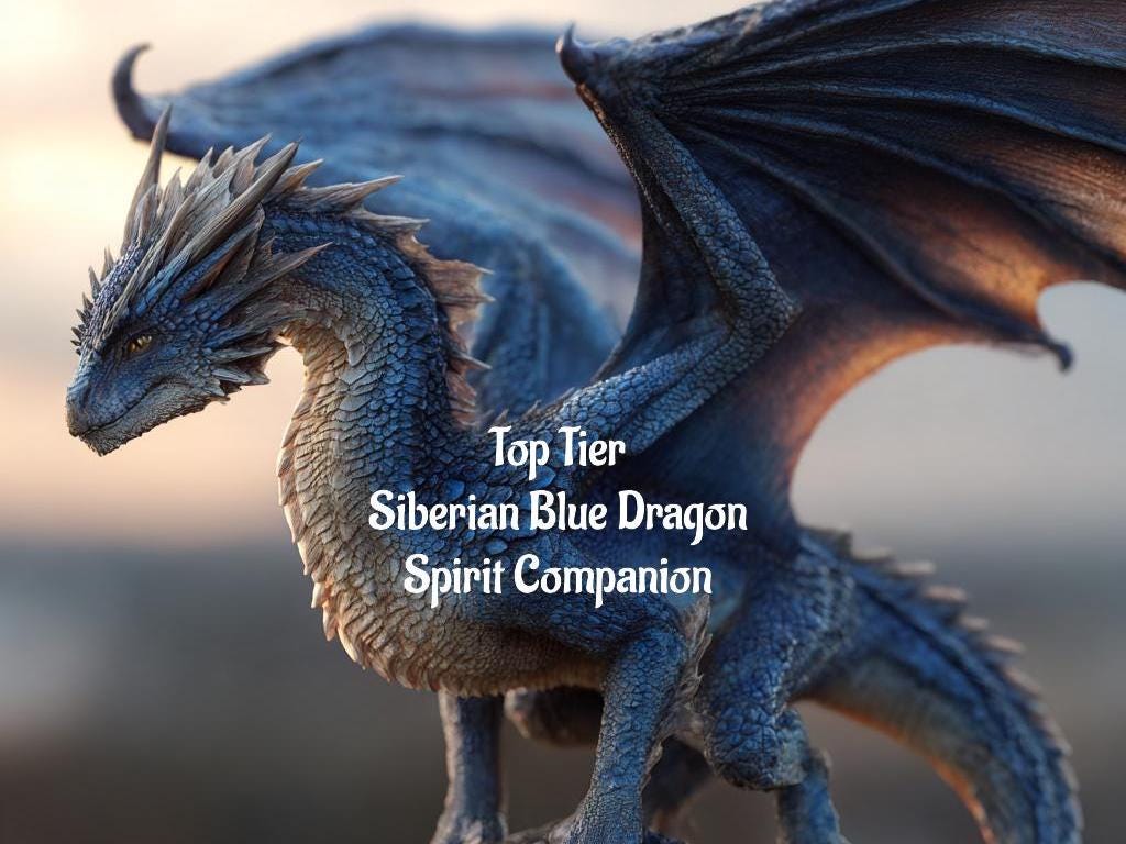 Blue Siberian Dragon Spirit Companion | Best Fit Conjuring