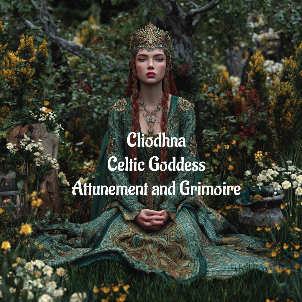Cliodhna Attunement and Grimoire | Celtic Goddess of Love