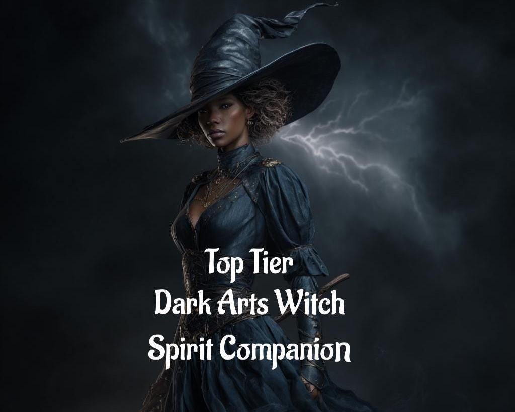 Female Dark Arts Witch Spirit Companion | Best Fit Conjuring