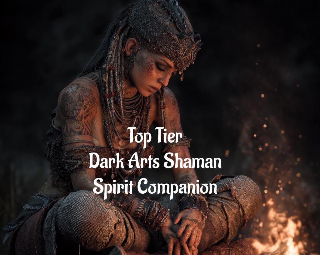 Female Dark Arts Shaman Spirit Companion | Best Fit Conjuring