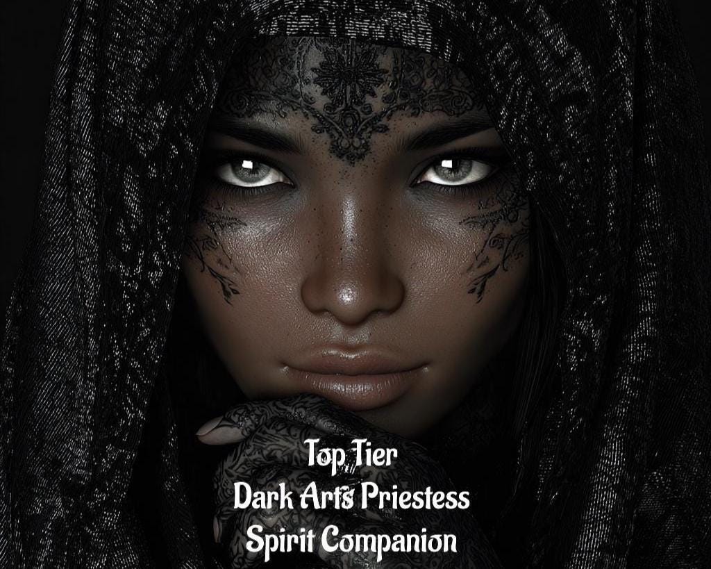 Dark Arts Priestess Spirit Companion | Best Fit Conjuring