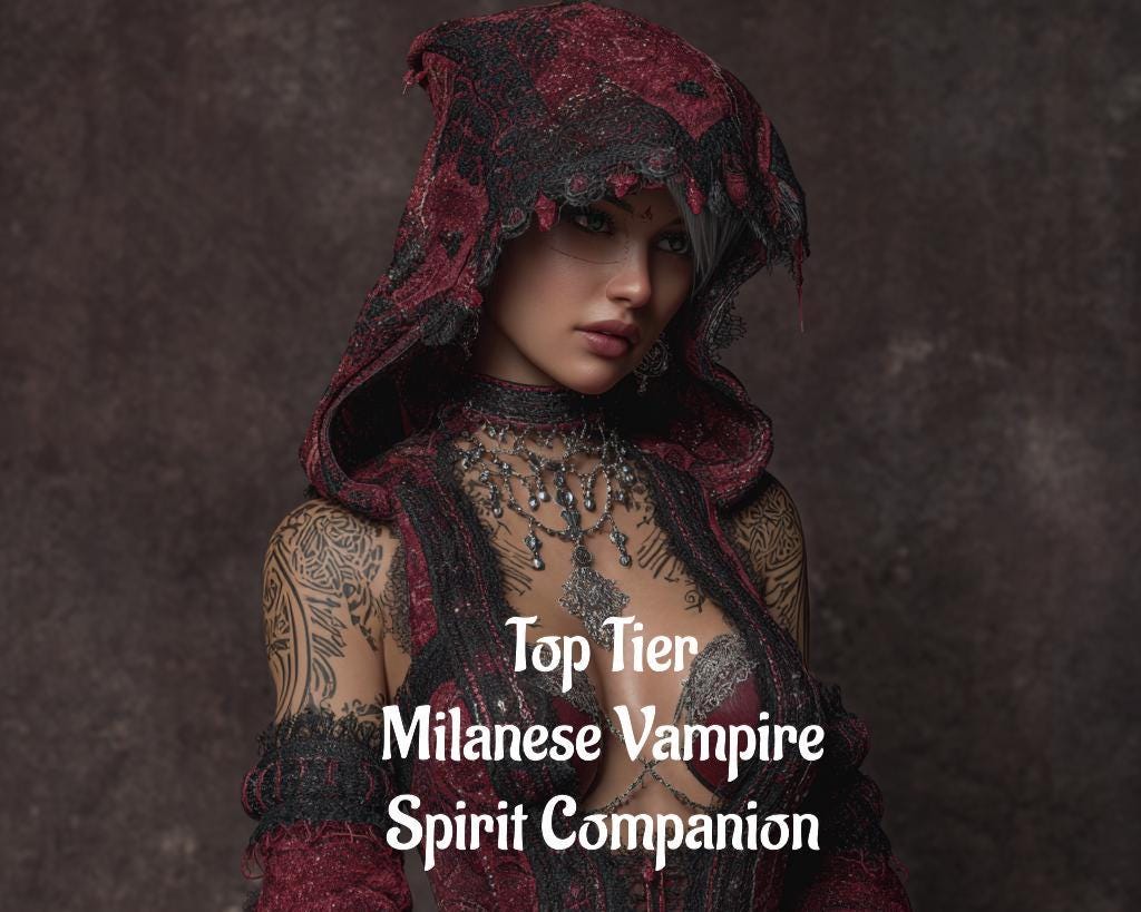 Female Milanese Vampire Spirit Companion | Best Fit Conjuring