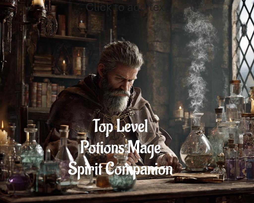 Advanced Potions Mage Spirit Companion | Best Fit Conjuring