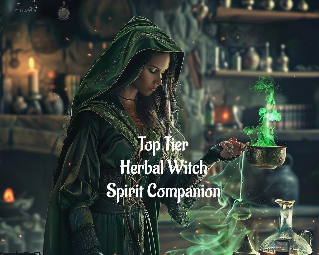 Herbal Witch Spirit Companion | Spirit Conjuring