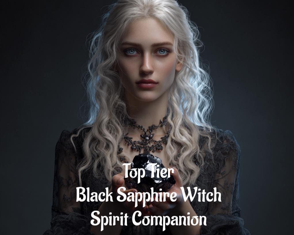 Black Sapphire Witch Spirit Companion | Best Fit Conjuring