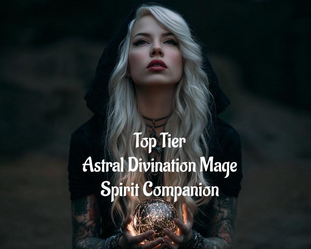 Master Level Astral Divination Witch Spirit Companion | Digital PDF Report