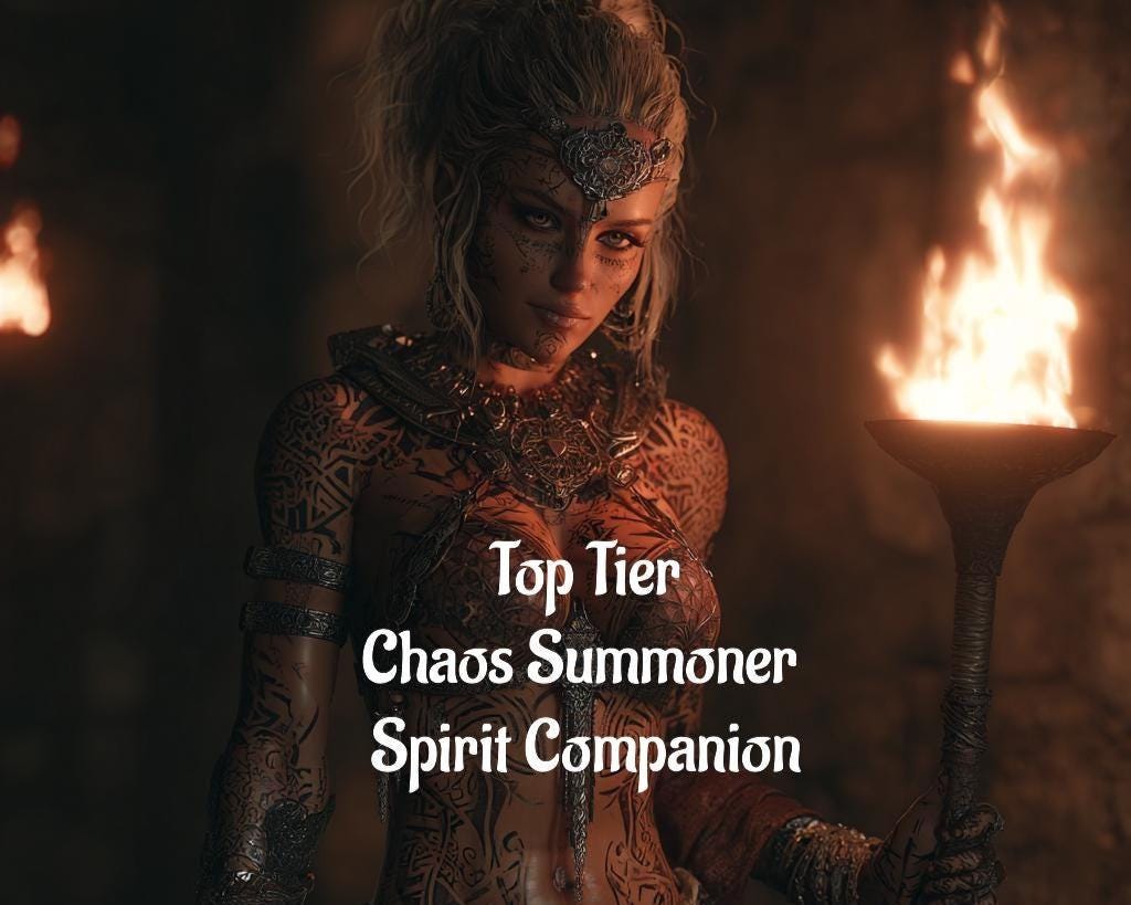 Female Chaos Summoner Spirit Companion | Best Fit Conjuring