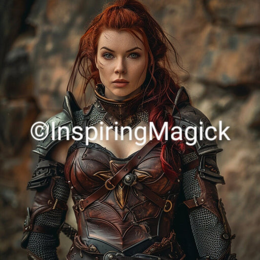 Beautiful Female Warrior Spirit Companion Conjuring. Strength. Confidence. Empowerment.Ambition