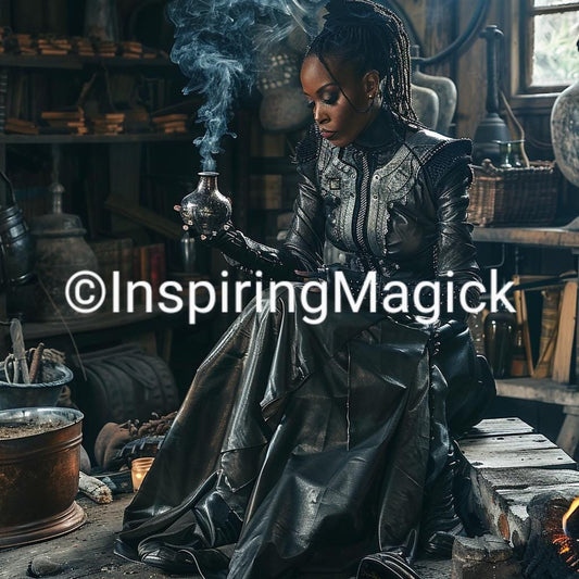 Dark Arts Potions Witch. Conjuring Remote Binding. Potions, Magical Knowledge