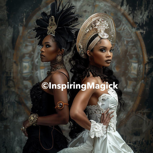 African Vampire Sisters. Spirit Guides and Companions. Light and Shadow. Conjuring Remote Binding