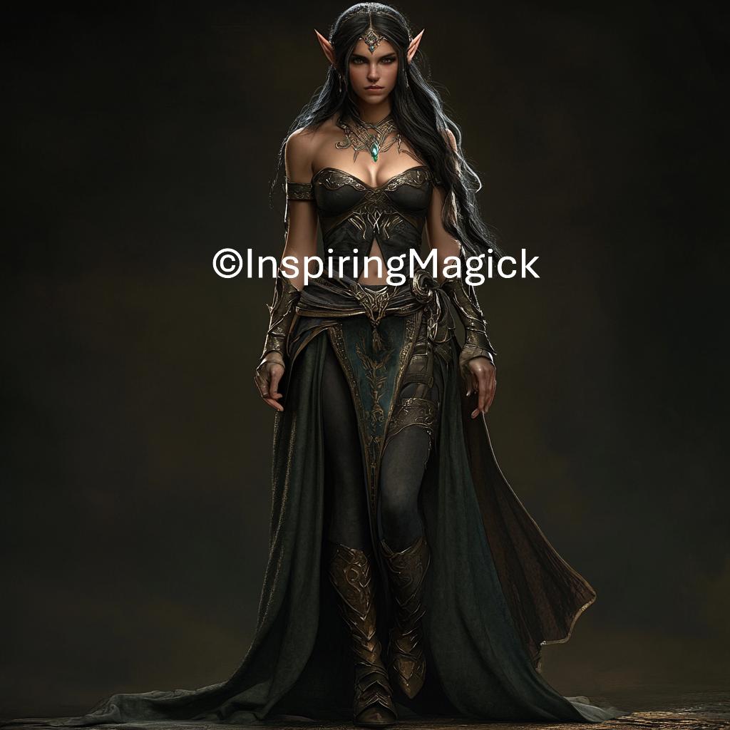 Beautiful Dark Elf Vampire. Spirit Companion. Pre Conjure. Remote Binding