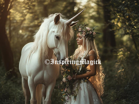 Forest Elf and Unicorn Spirit Companion: Love, Harmony, Grounding