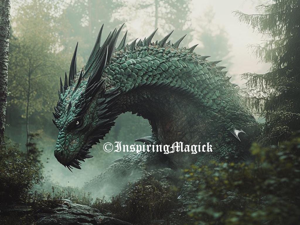 Aquavine Dragon Spirit Companion Spirit Guide Conjuring Binding