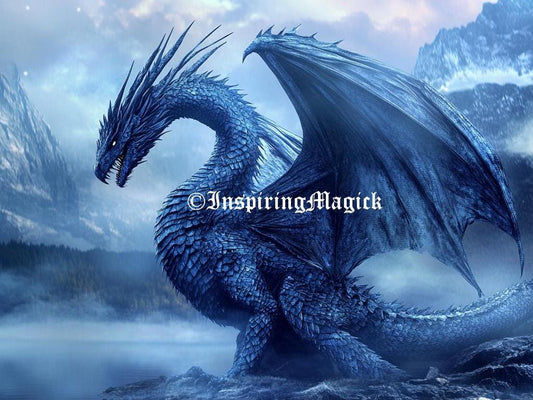 Blue Water Dragon Spirit Companion Conjuring Binding Spirit Guide