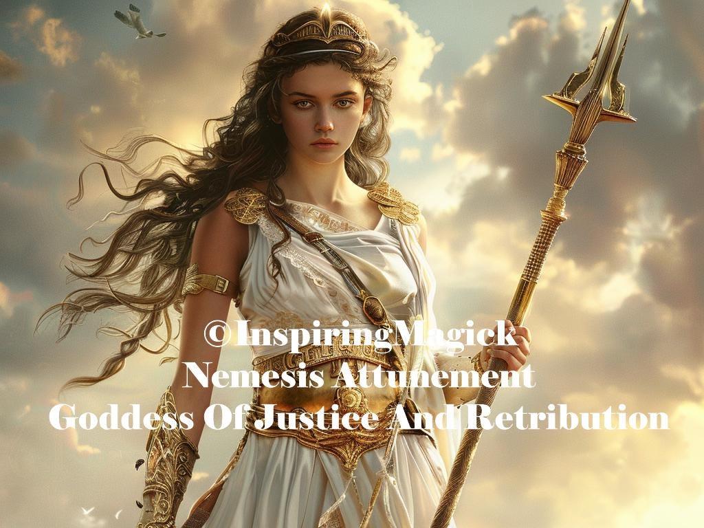 Goddess Nemesis Attunement Initiation Goddess of Retribution and Justice