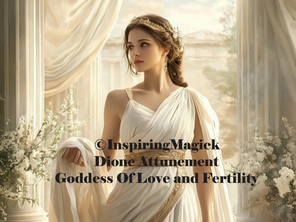 Dione Attunement Greek Goddess Of Love And Fertility