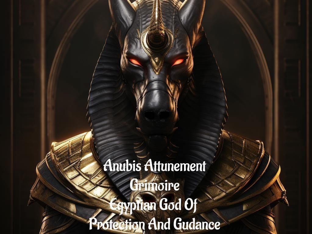 Anubis Attunement. Egyptian God Of protection And Guidance Grimoire PDF Delivery