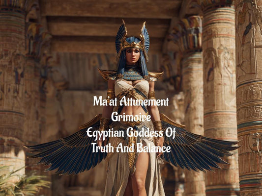Goddess Ma'at Attunement Egyptian Goddess Of Truth And Balance Grimoire