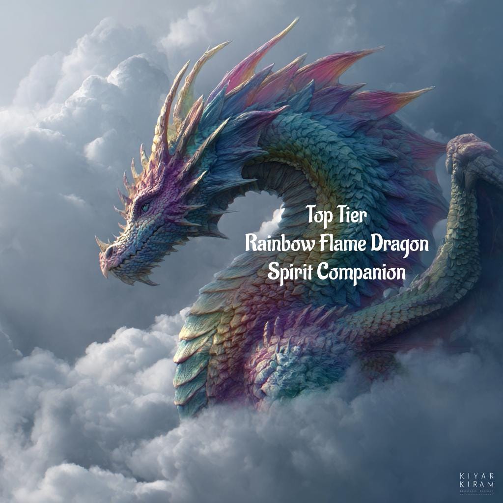 Rainbow Flame Dragon Spirit Companion Conjuring Top Tier