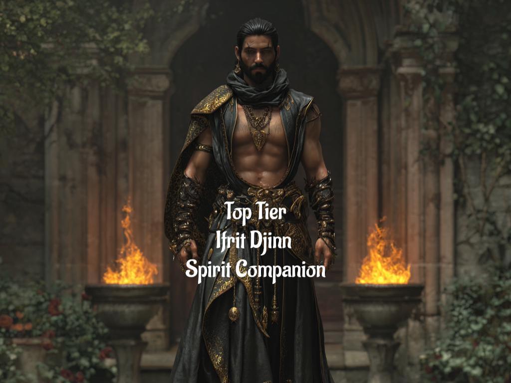 Male Ifrit Djinn. Spirit Companion Top Tier Conjuring Digital Service.