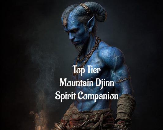 Mountain Djinn Spirit Companion. Conjuring. Digital Service