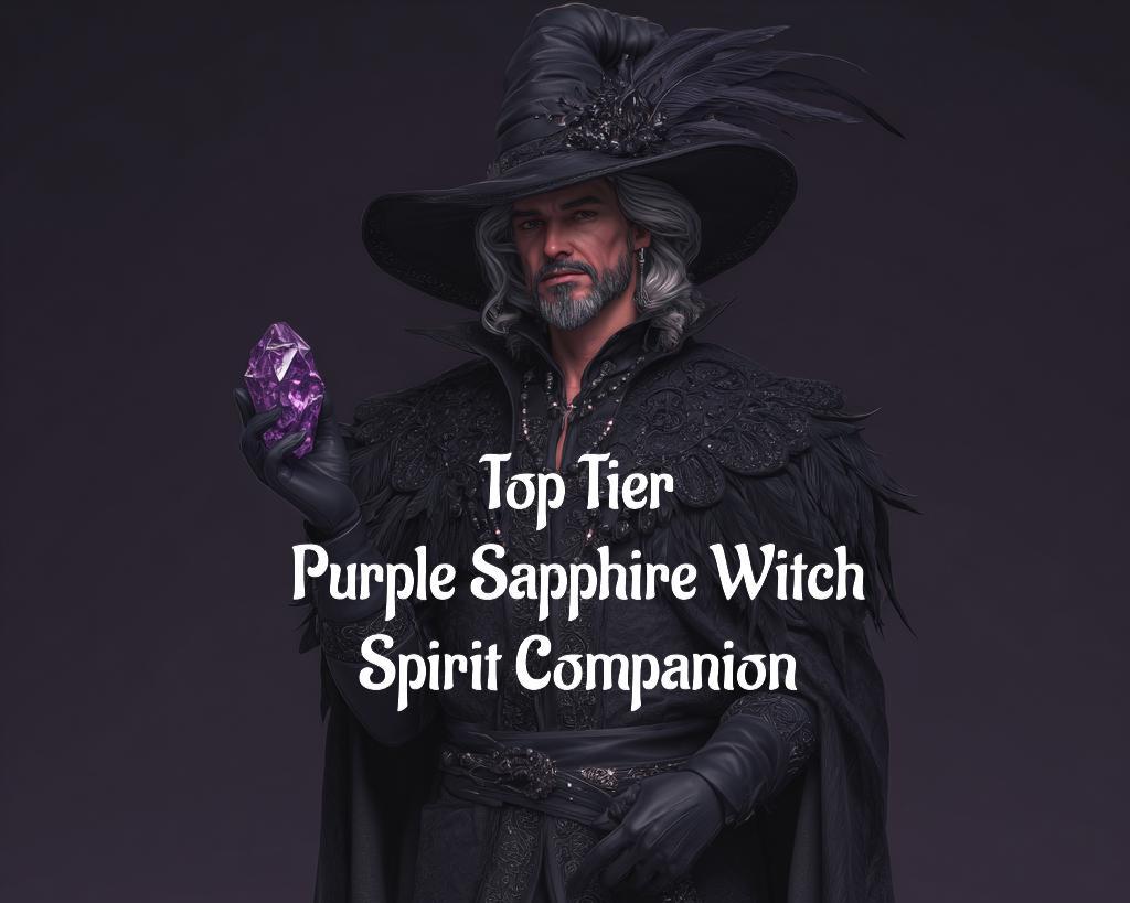 Purple Sapphire Witch. Spirit Companion Top Tier Conjuring