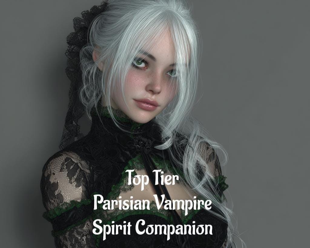 Parisian Vampire Spirit Companion: Top Tier Remote Binding (Digital Service)