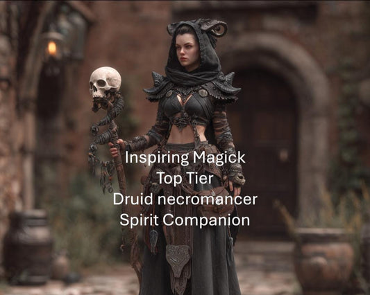 Female Necromancer Druid Spirit Companion Top Tier Conjuring