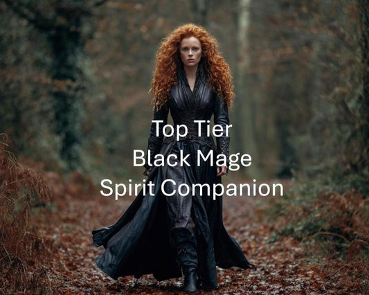 Female Black Mage Spirit Guide Spirit Companion Remote Binding