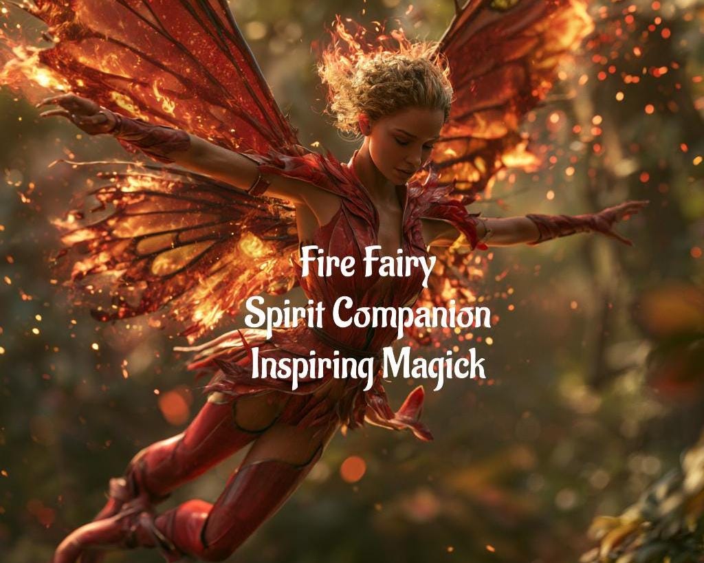 Fire Fairy Spirit Guide And Companion Remote Conjuring