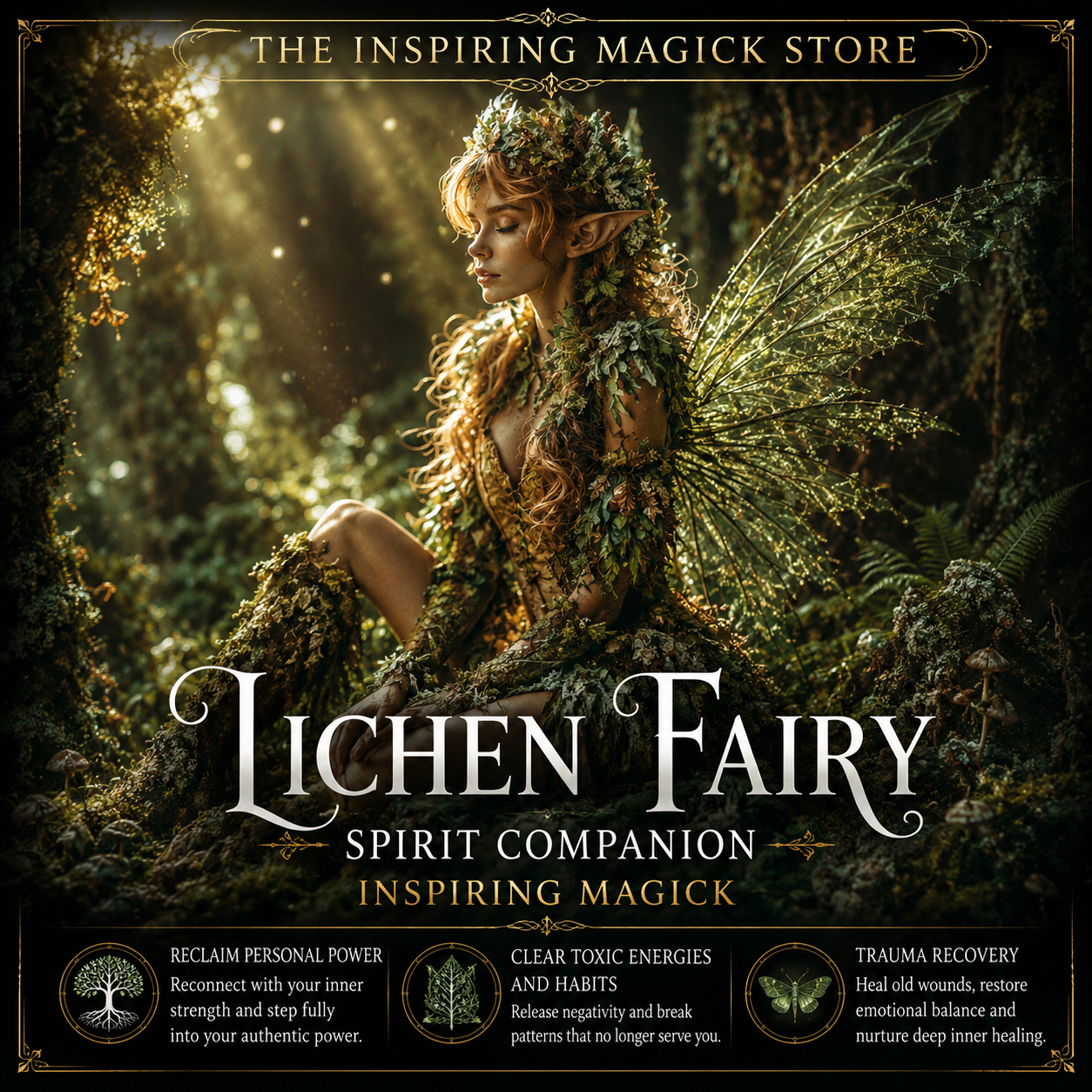 Lichen Fairy Spirit Companion Conjuring PDF Delivery