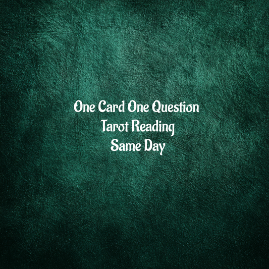 One Card One Question Tarot Reading Same Day