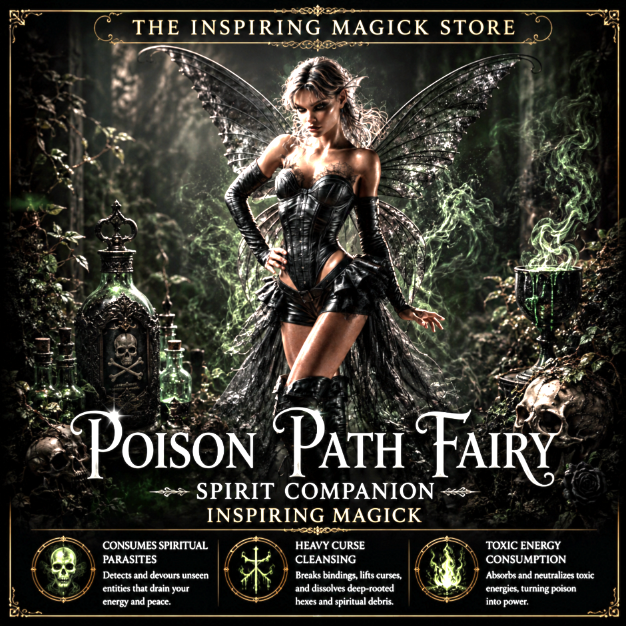 Poison Path Fairy Spirit Companion Conjuring PDF Delivery